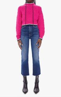 Mother - Mock Neck Jumper Crop Sweater