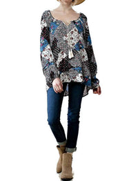 Kori - Patchwork Print Top