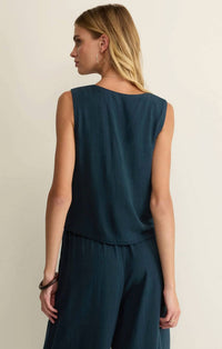 Z Supply - Charli Cropped Linen Tank Top