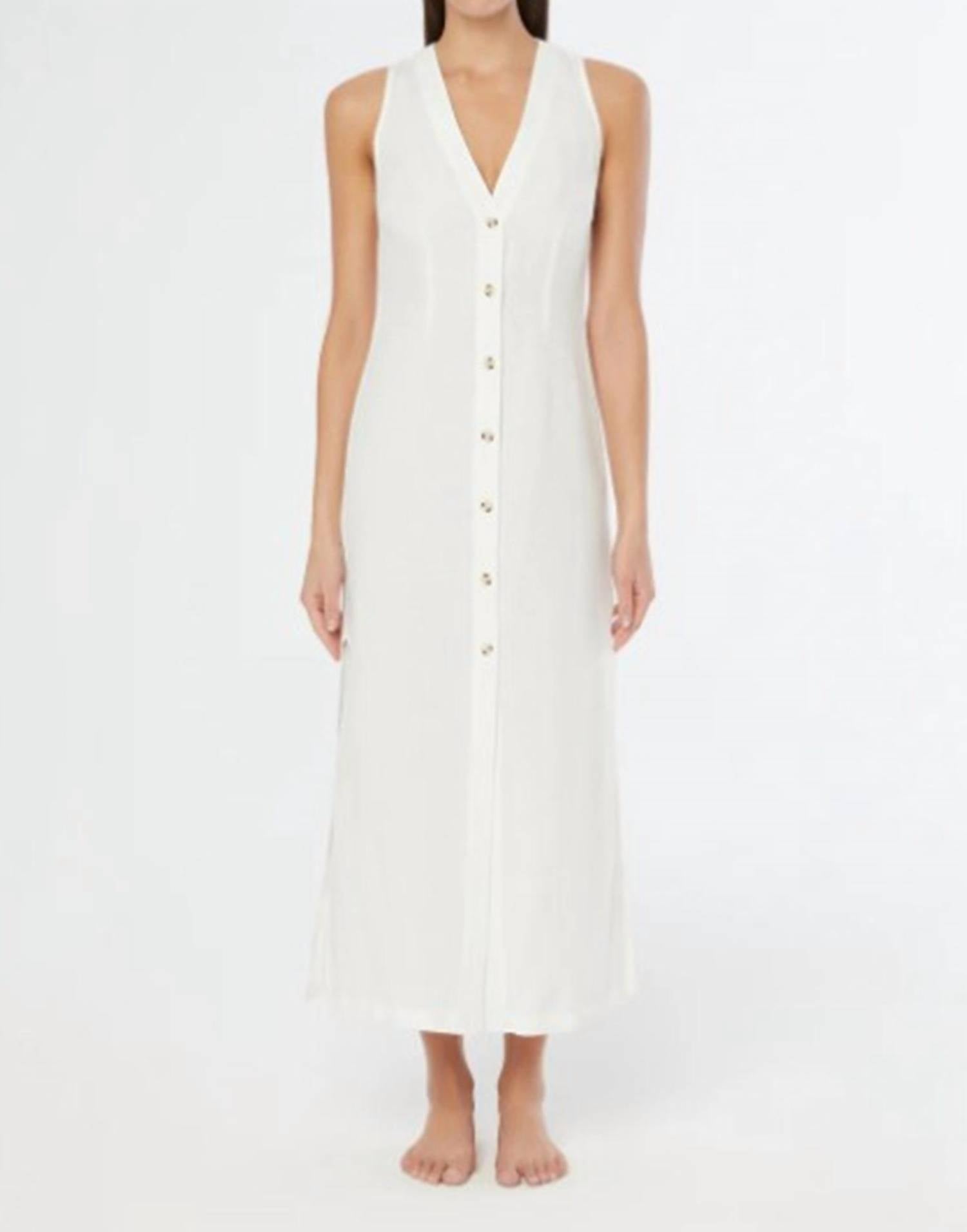 onia Button Down Maxi Dress in white - women's dress