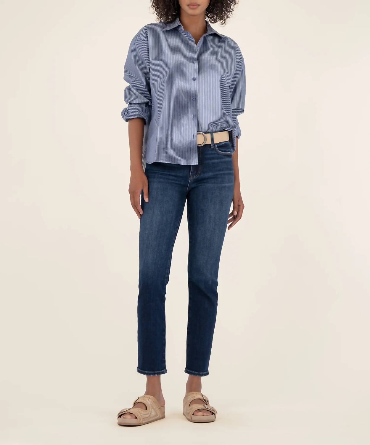 Kut From The Kloth - Reese High Rise Ankle Straight Leg Jeans