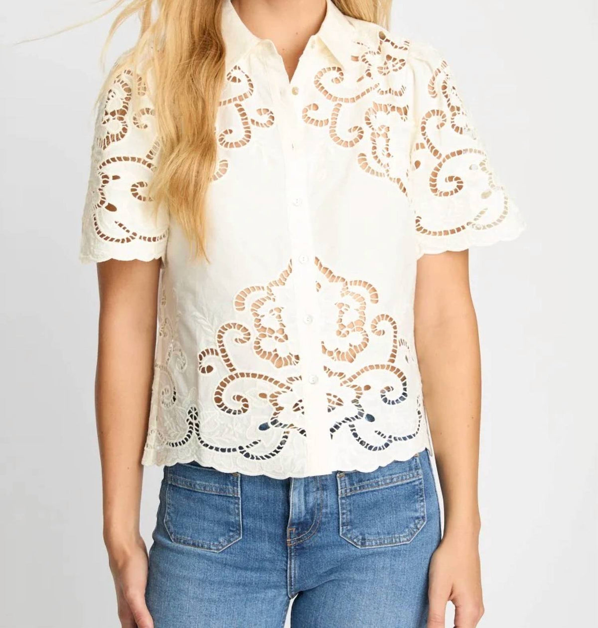 Caballero - Kenzie Button Front Top