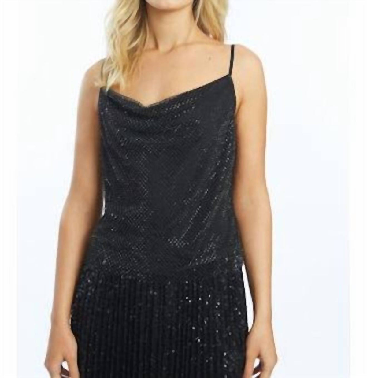 Caballero - Leelee Beaded Mesh Tank Top
