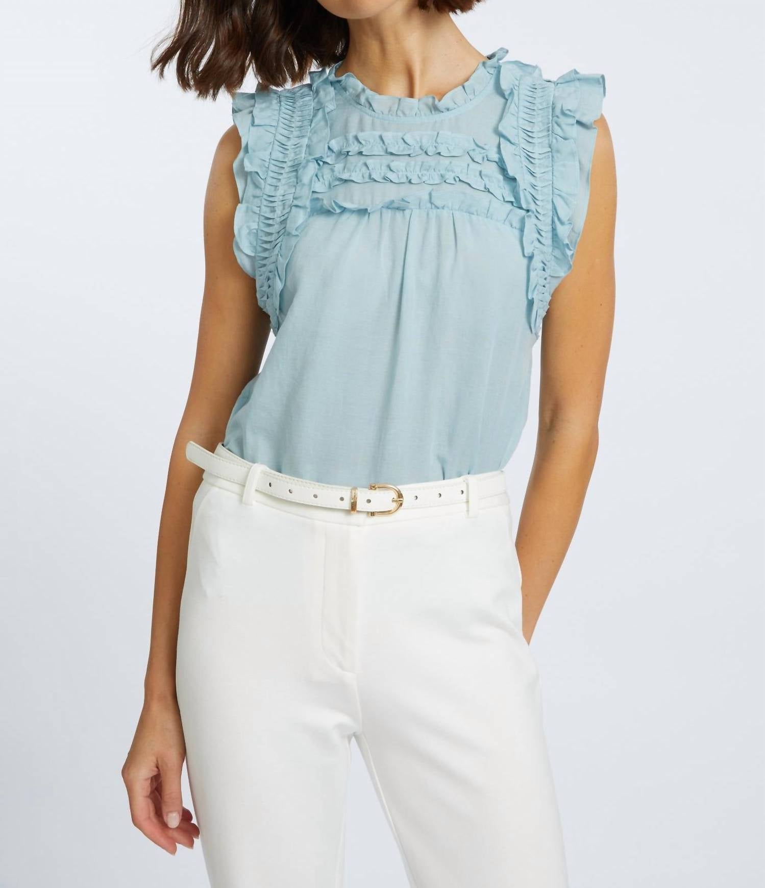Caballero - Micheline Top - blouses - blue - clothing
