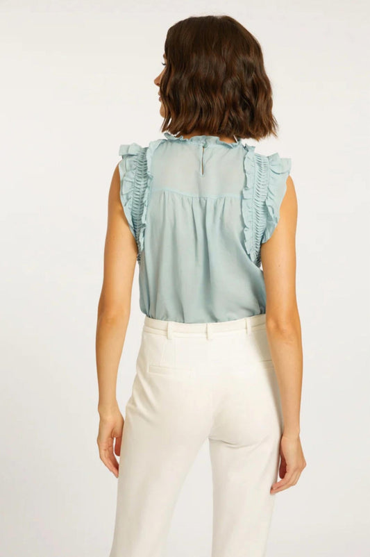 Caballero - Micheline Top - blouses - blue - clothing