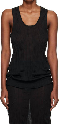 Toteme - Crinkled Knit Tank Top