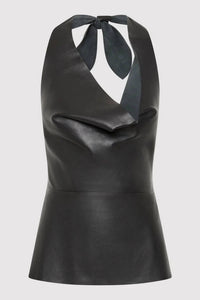 St. Agni - Leather Tie Top