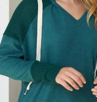 White Birch - Two Tone Fuzzy Hoodie