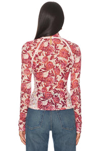 Free People - LYRIC LACE MOCK NECK TOP