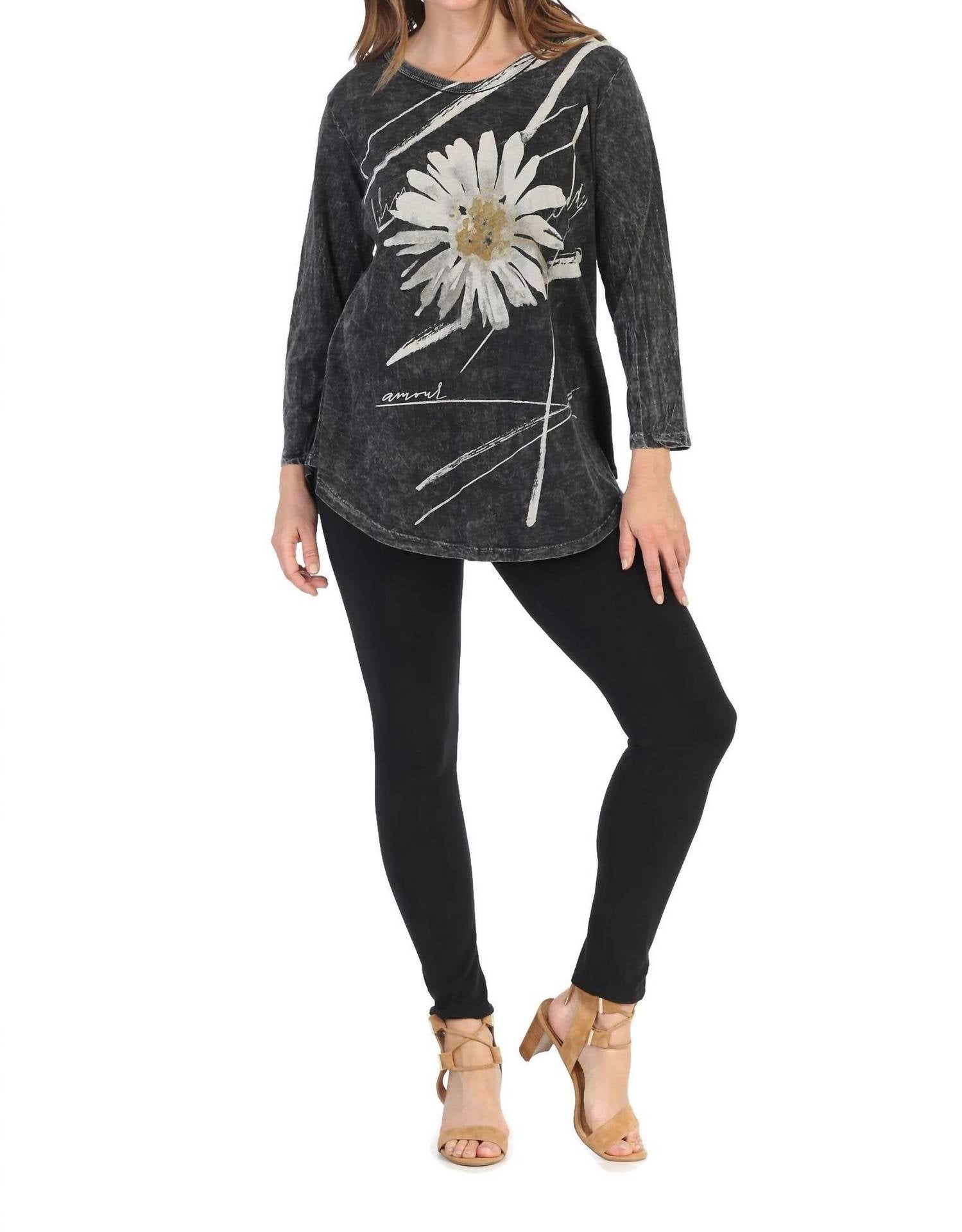 Jess & Jane - Chit Chat Mineral Washed Cotton Top