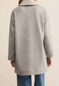 Z Supply Lennon Coat in heather grey - women's jacket - alternate view
