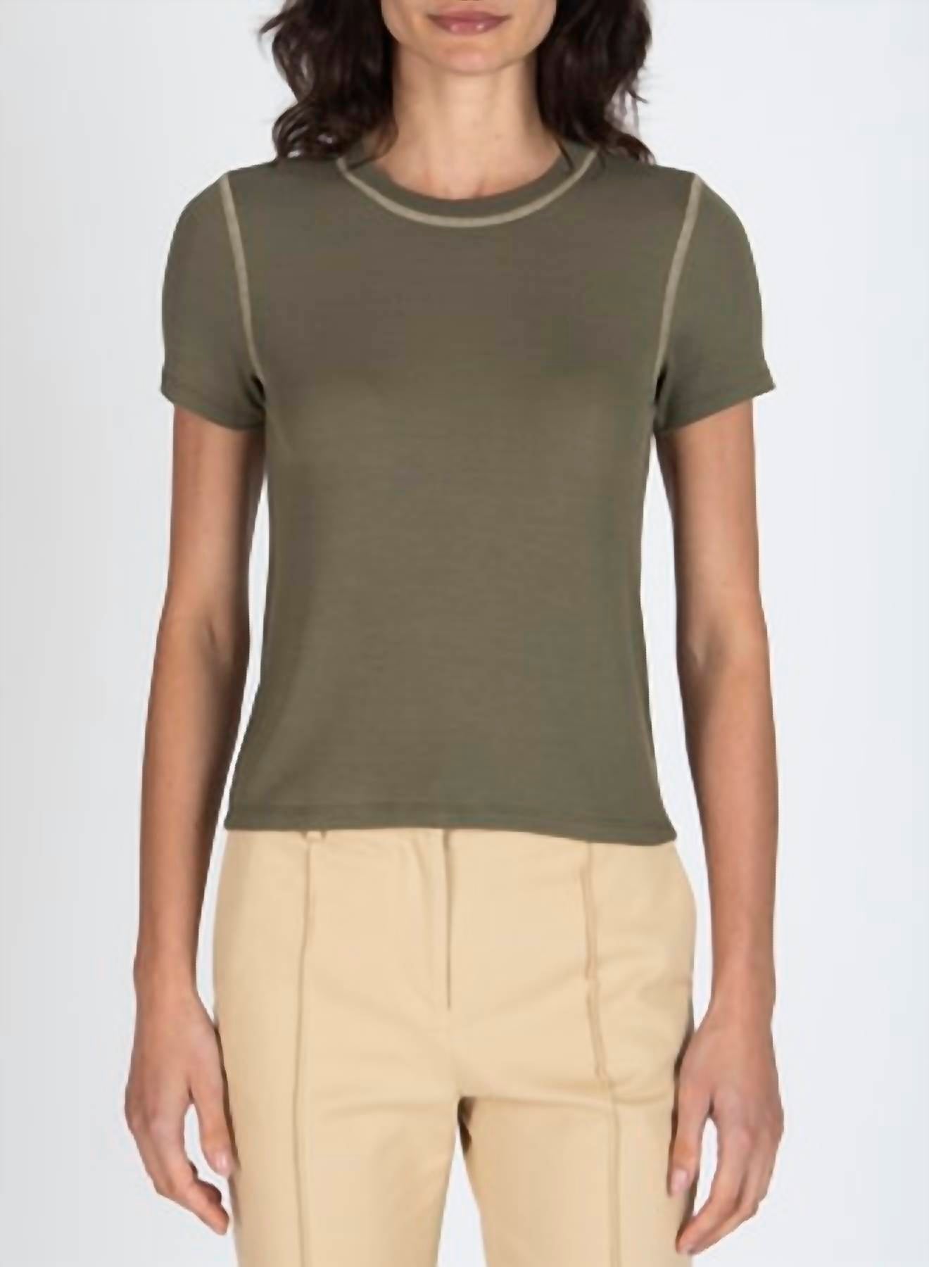 Atm - Modal Rib Short Sleeve Crewneck Tee