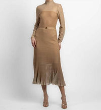 Zimmermann - Hypnotic Metallic Midi Dress