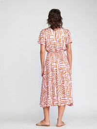 Self Contrast - Ilse V-neck Midi Dress