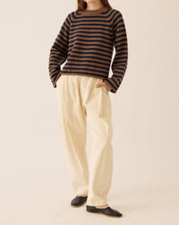 Demylee New York - Andi Stripe Cotton Sweater