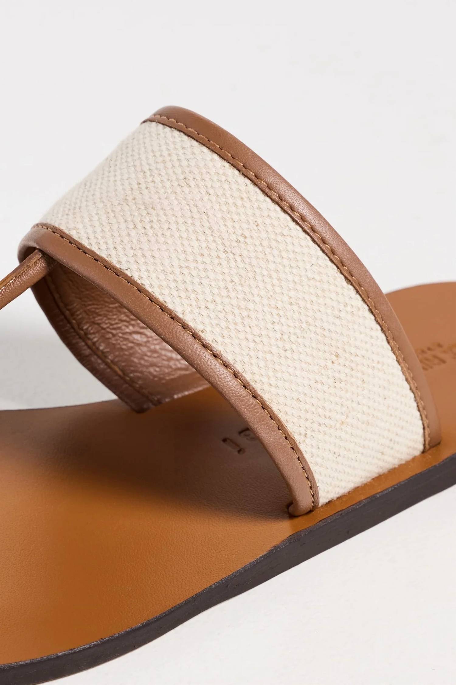 Manebi - Women's Thong Leather Sandals