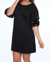 Lior - Daffodil Puff Sleeve Pearl Mini Dress