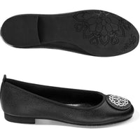 Brighton Women's Aleta Ballerina Flats in black - women's flats - detail view