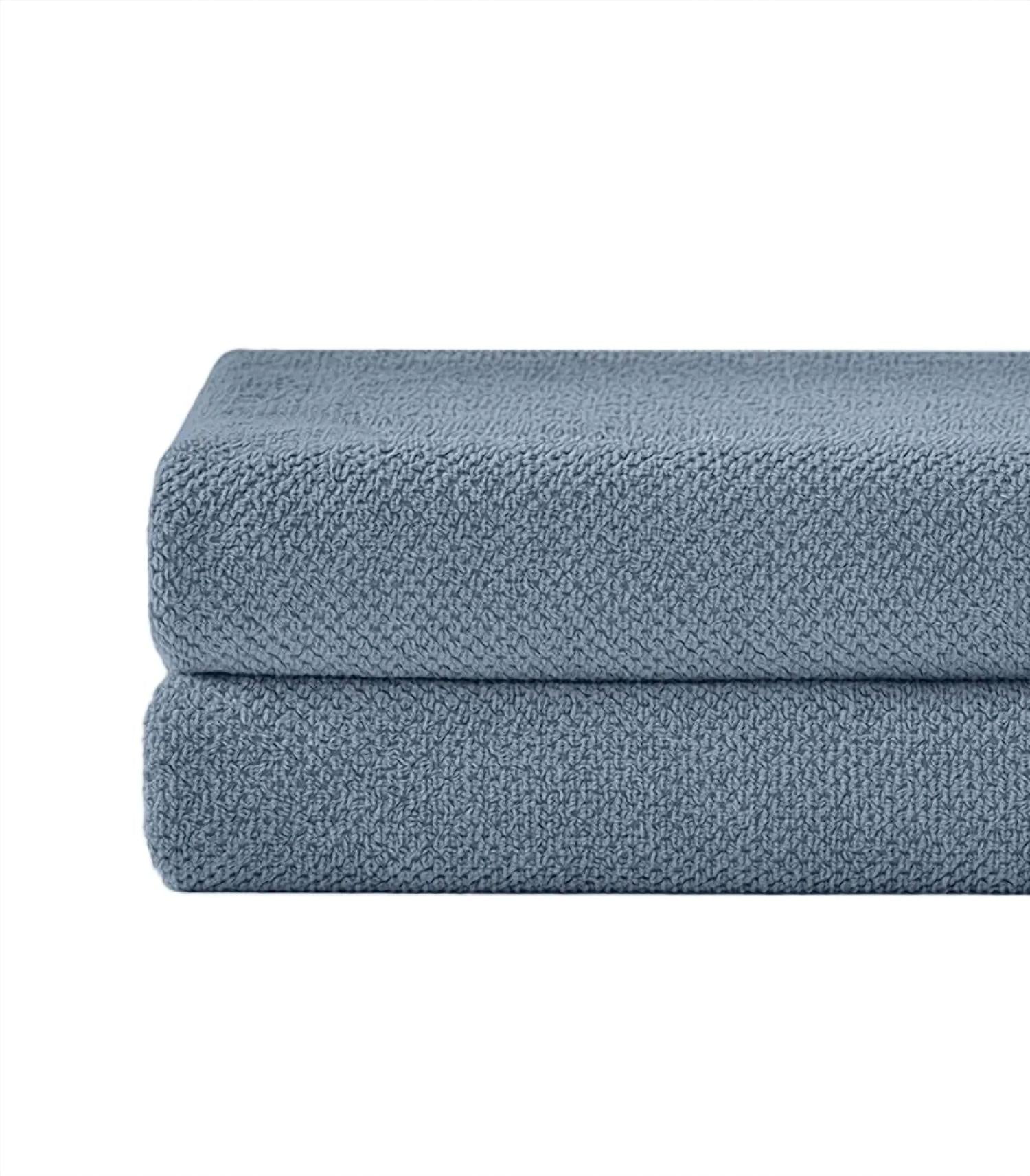 Under The Canopy - Textured Organic 2 Piece Bath Towel Set