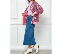 Veveret - Sequin Bomber Jacket