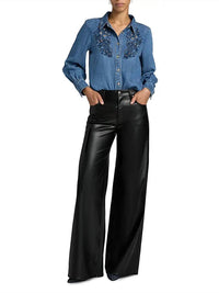 Cinq A Sept - Juliette Rhinestone-Embellished Embroidered Top