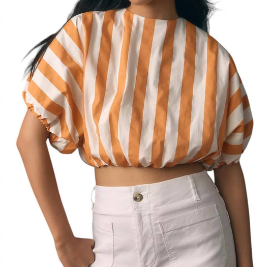 English Factory - Striped Blouson Top