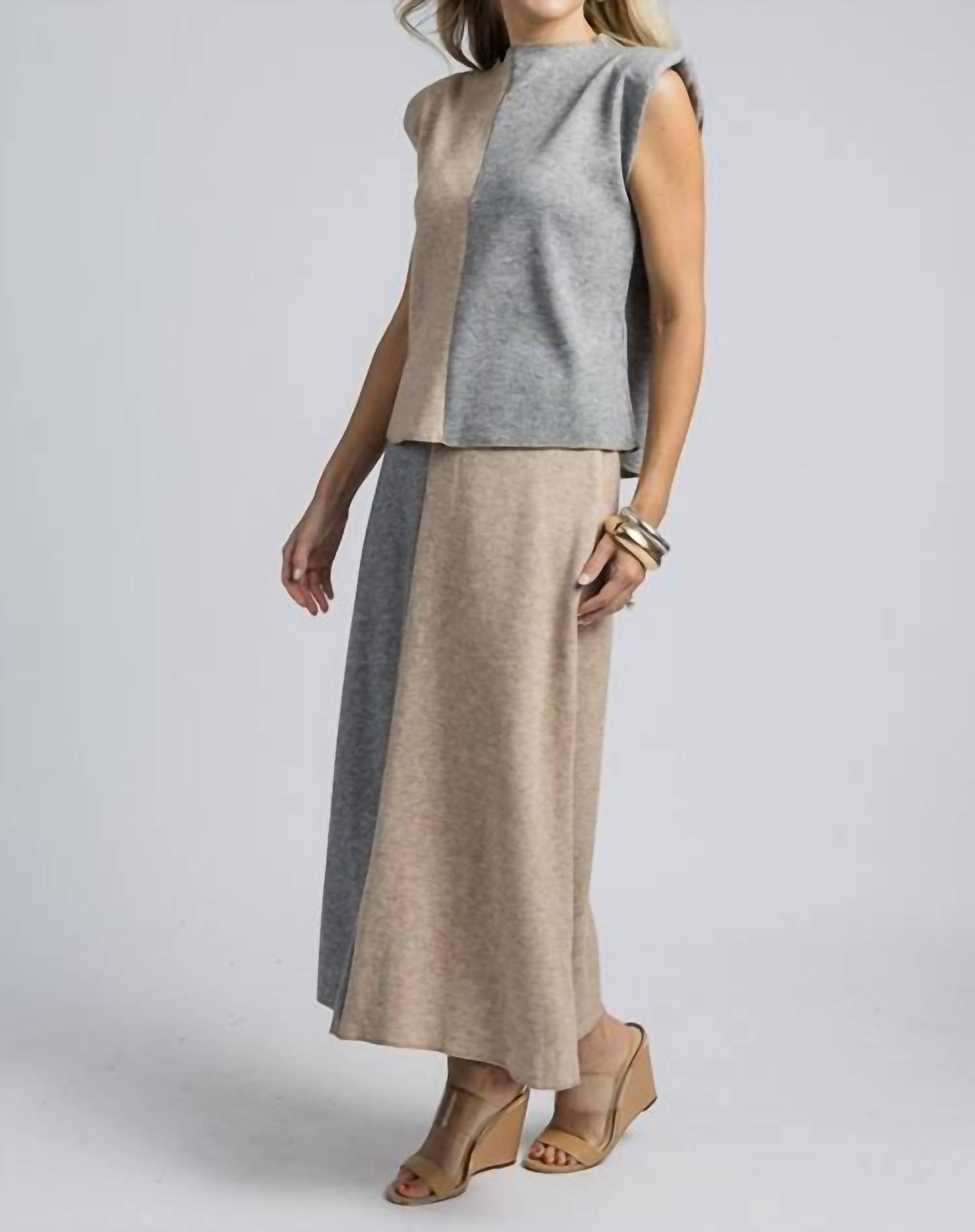 See And Be Seen - Color Block Skirt Set