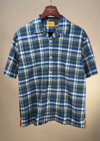 Original Madras Trading Company - Men's Cuban Print Short Sleeve Shirt