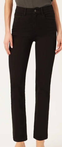 DL1961 - Women's Patti Straight Jeans in black peached - women's jeans