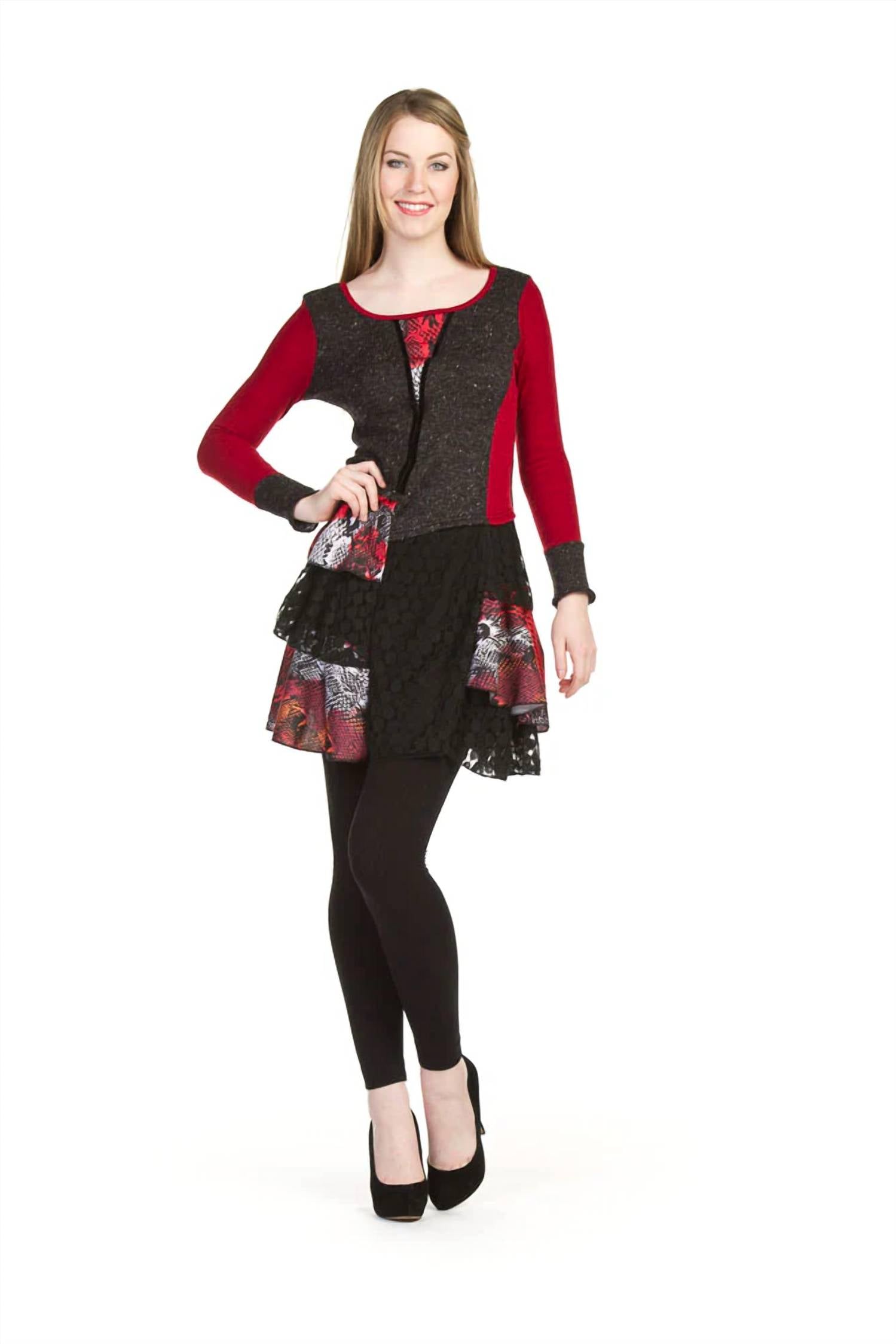 Papillon - Multi Patch Long Sleeve Dress