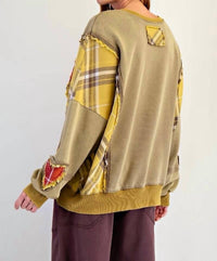Little Secret Of Mine - Heart Full of Sunshine Patch Sweatshirt