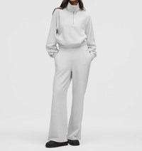 Lululemon - Scuba Cropped 1/2 Zip Funnel Neck Waffle Sweater
