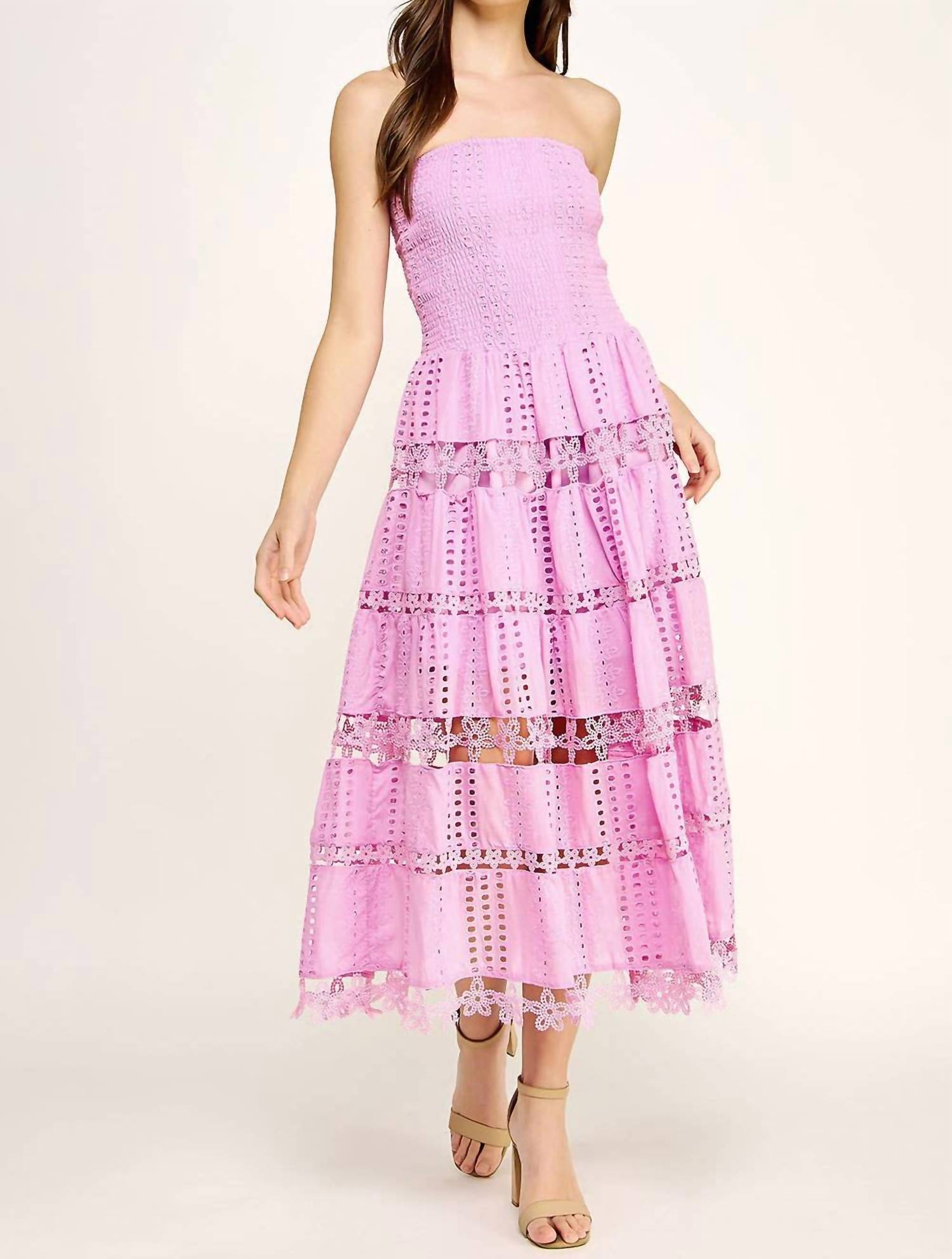 Strut & Bolt - Eyelet Lace Tube Dress