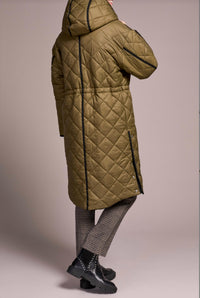 Tribal - Long Sleeve Zip Front Reversible Puffer Jacket
