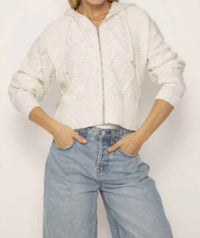 Central Park West - Colbie Chunky Zip Up Hoodie Sweater