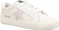 Vintage Havana Women's Flair 44 Sneakers in beige checkered - women's sneaker - detail view