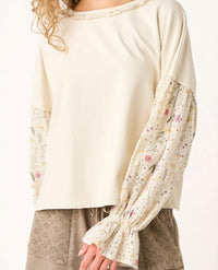 Mittoshop - Eyelet Long Sleeve Top