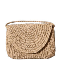 Z Supply - Women's Sand Dollar Mini Straw Crossbody Clutch Bag