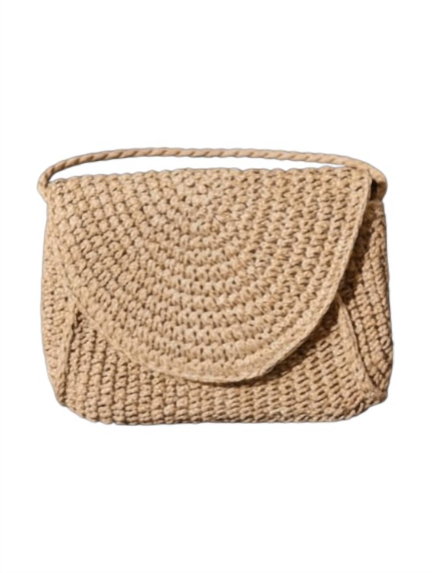 Z Supply - Women's Sand Dollar Mini Straw Crossbody Clutch Bag