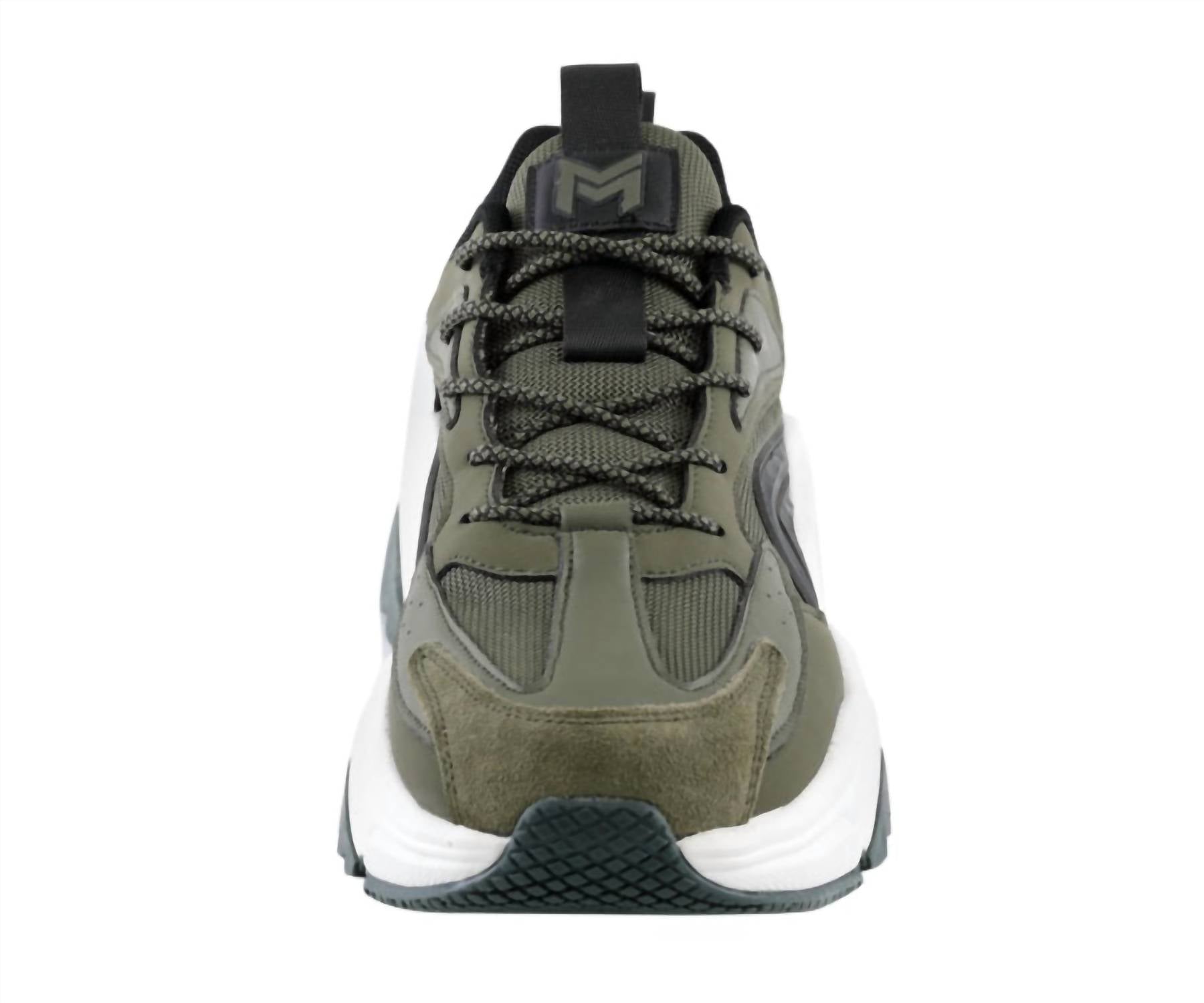Mazino Men's Heat Sneaker in olive green - men's sneaker - alternate view