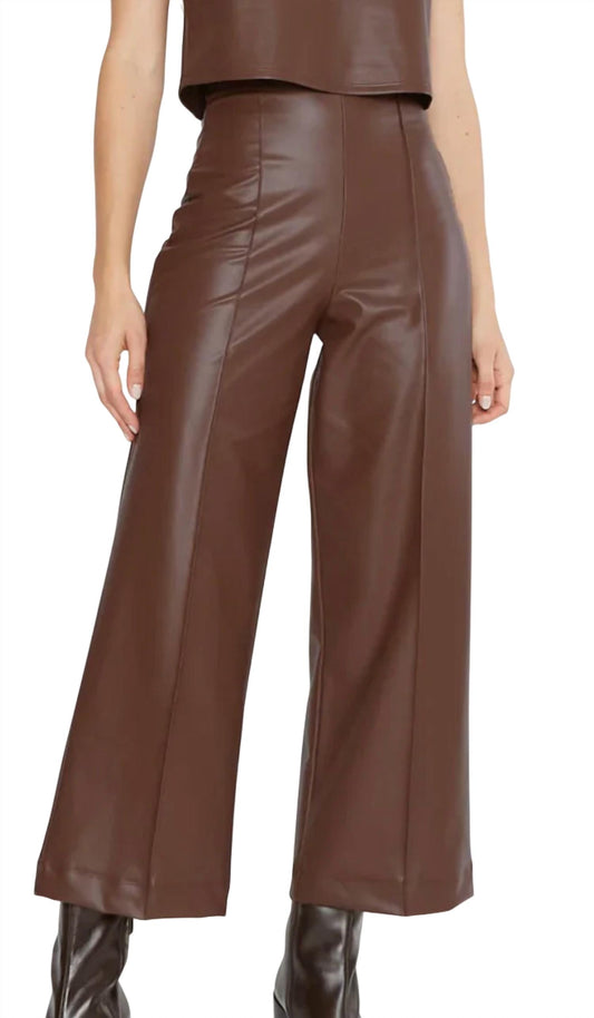 Ripley Rader - Vegan Leather Straight Leg Cropped Pant