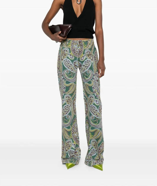 Etro - Paisley-print Flared Jeans