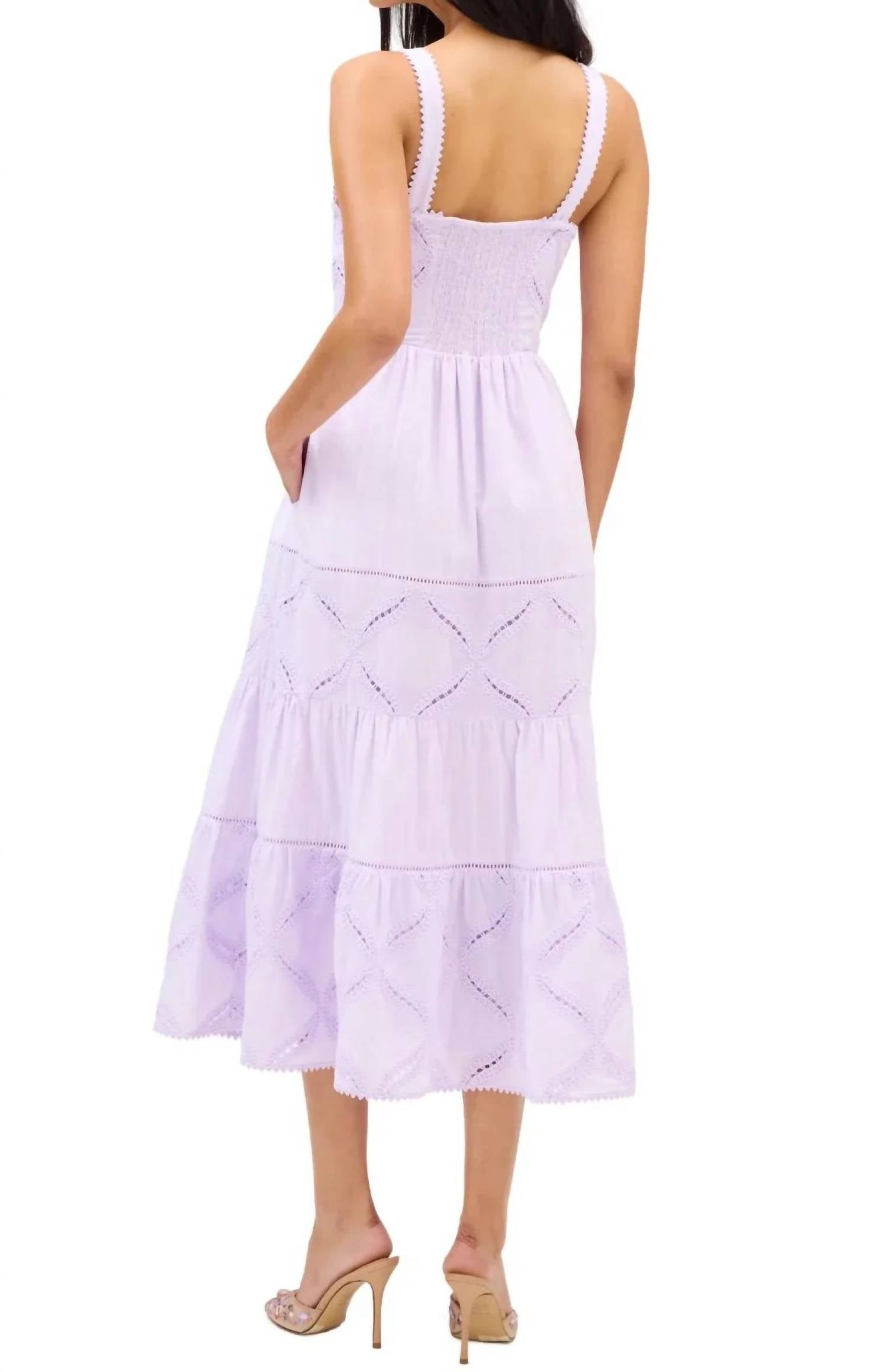 Allison New York - Jade Eyelet Maxi Dress