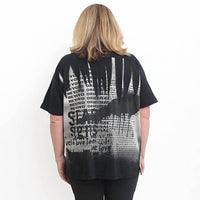 Sylca Designs - Magazine Print Button Down Shirt