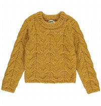 VIGNETTE Kid's Gracie Sweater in mustard - kids' sweater