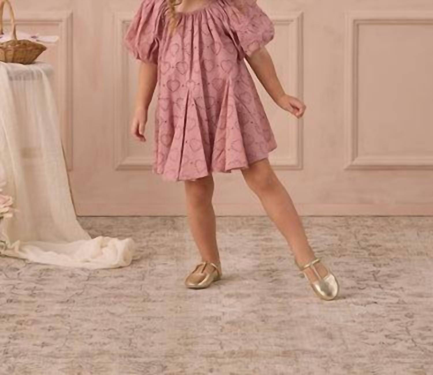 Rylee + Cru Girls Maia Dress in lipstick - kids' dress