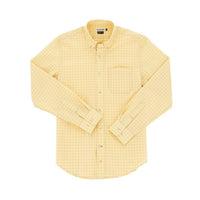 Tom Beckbe POWELL PERFORMANCE SPORT SHIRT in yellow plaid - men's long sleeve top - alternate view