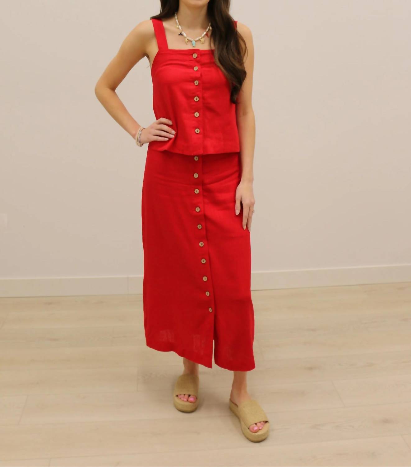 Blu Pepper - Westerly Tank And Skirt Set