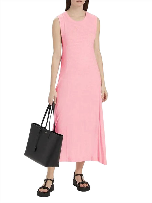 Atm - Slub Sleeveless Swing Maxi Dress