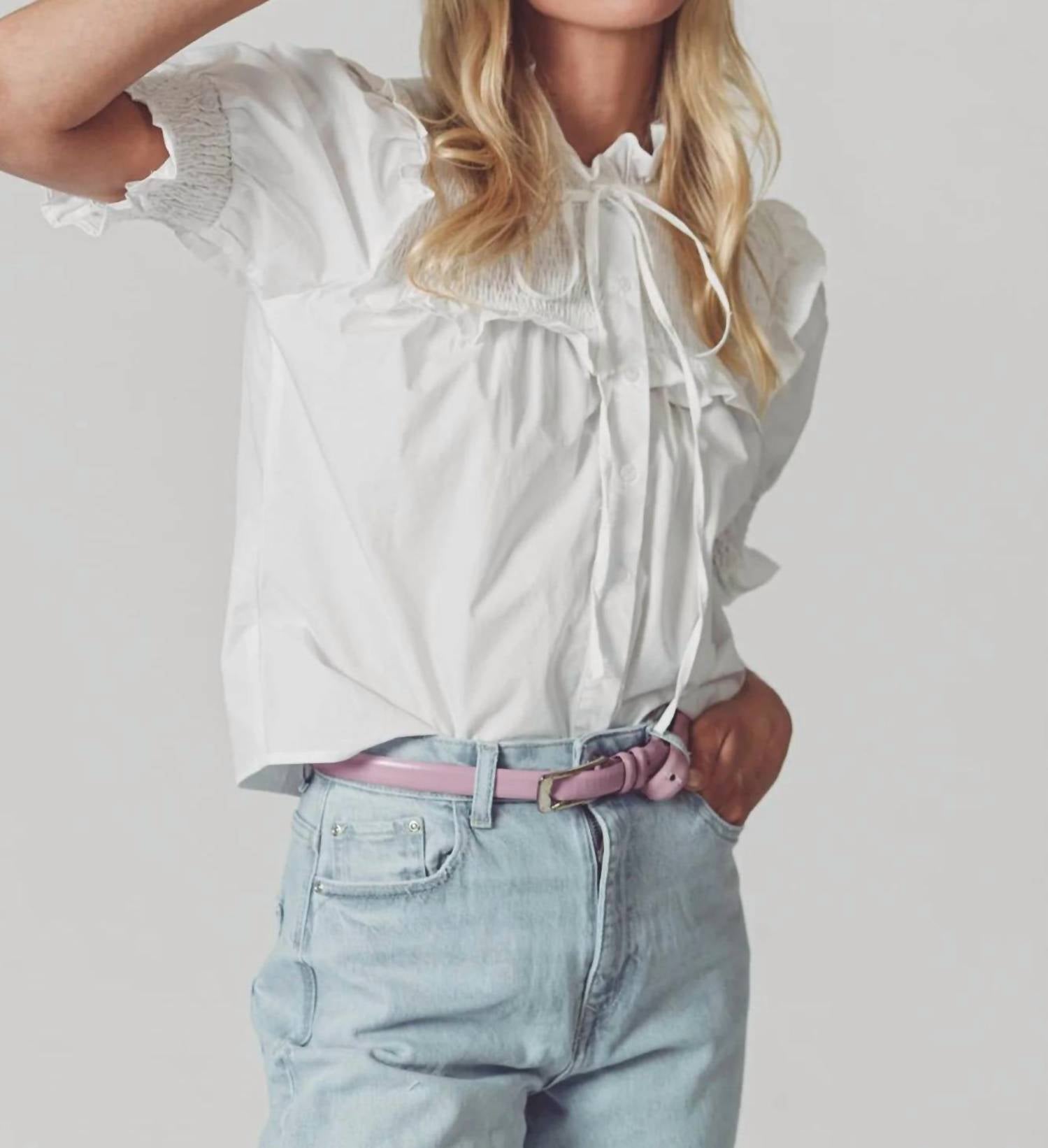 The Shirt - The Nicolette Ruffled Shirt